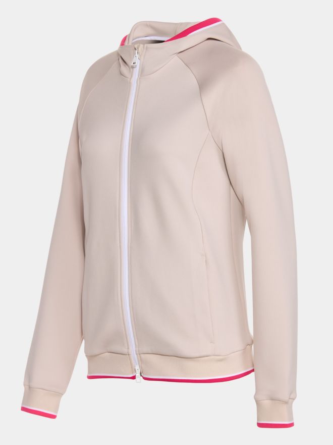 Valiente Hoodie Power Stretch Jacke sand