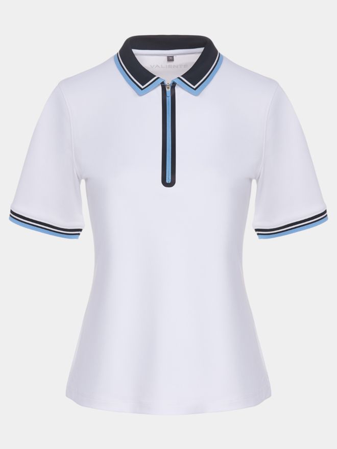 Valiente Funkční polo s krátkým rukávem bílá