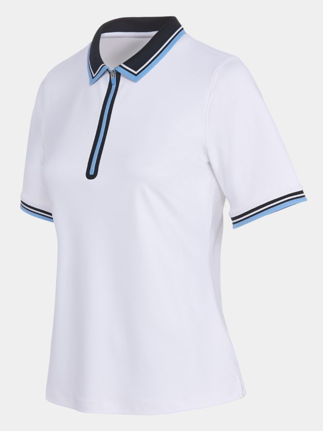 Valiente Funkční polo s krátkým rukávem bílá