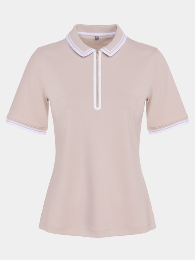 Valiente Funkční polo s krátkým rukávem písek