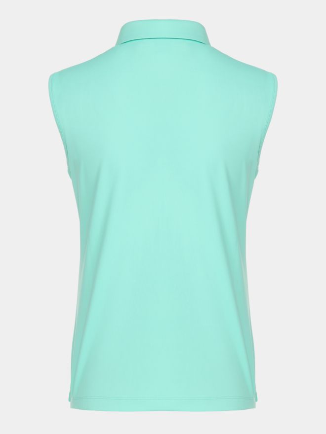 Valiente Funktions Pique ohne Arm Polo türkis
