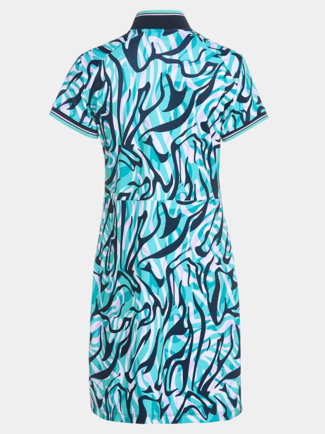 Valiente Functional pique half-sleeve dress multicolored