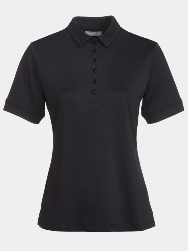 Valiente Funkční polo s krátkým rukávem černá