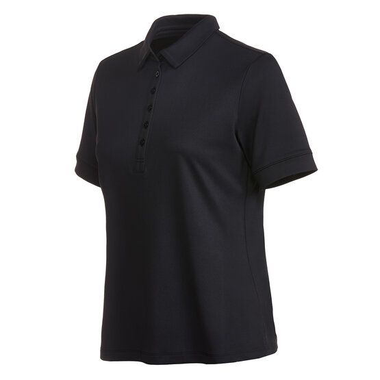 Valiente Funktions Pique  Halbarm Polo schwarz