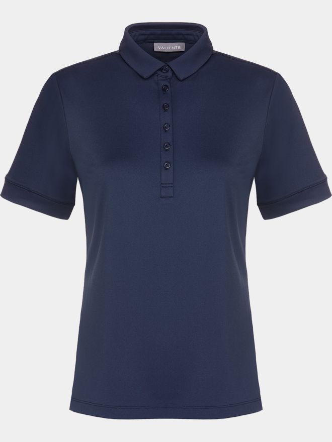 Valiente Funktions Pique Halbarm Polo navy