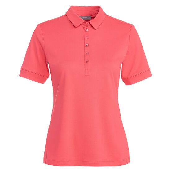 Valiente Funktions Pique  Halbarm Polo koralle