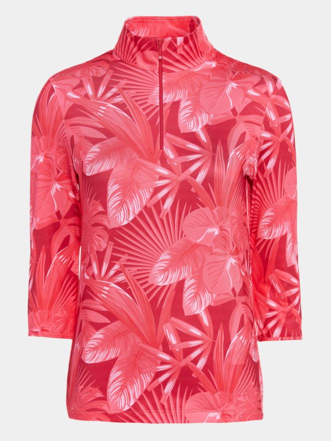 Valiente Polokošile s 3/4 rukávy s potiskem fuchsie