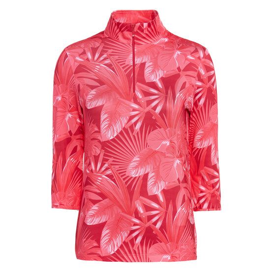 Valiente Druck 3/4 Arm Polo fuchsia