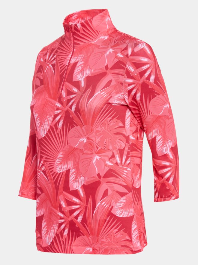 Valiente Polokošile s 3/4 rukávy s potiskem fuchsie