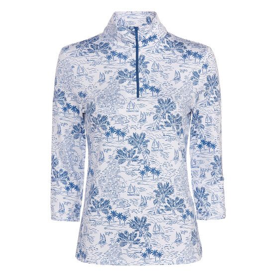 Valiente Druck 3/4 Arm Polo blau