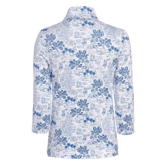 Valiente Druck 3/4 Arm Polo blau