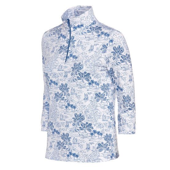 Valiente Druck 3/4 Arm Polo blau