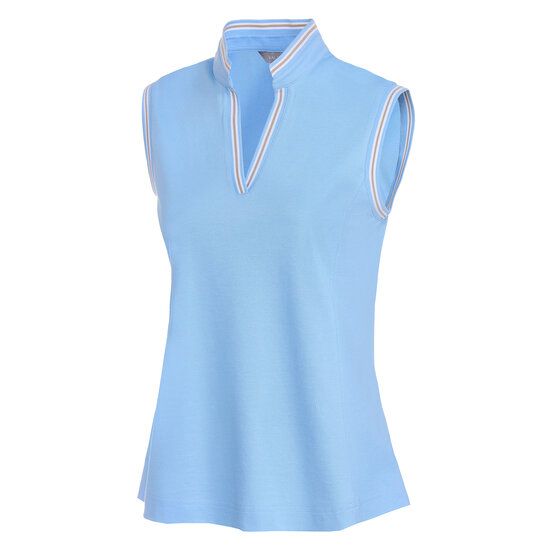 Valiente V-neck ohne Arm Polo hellblau