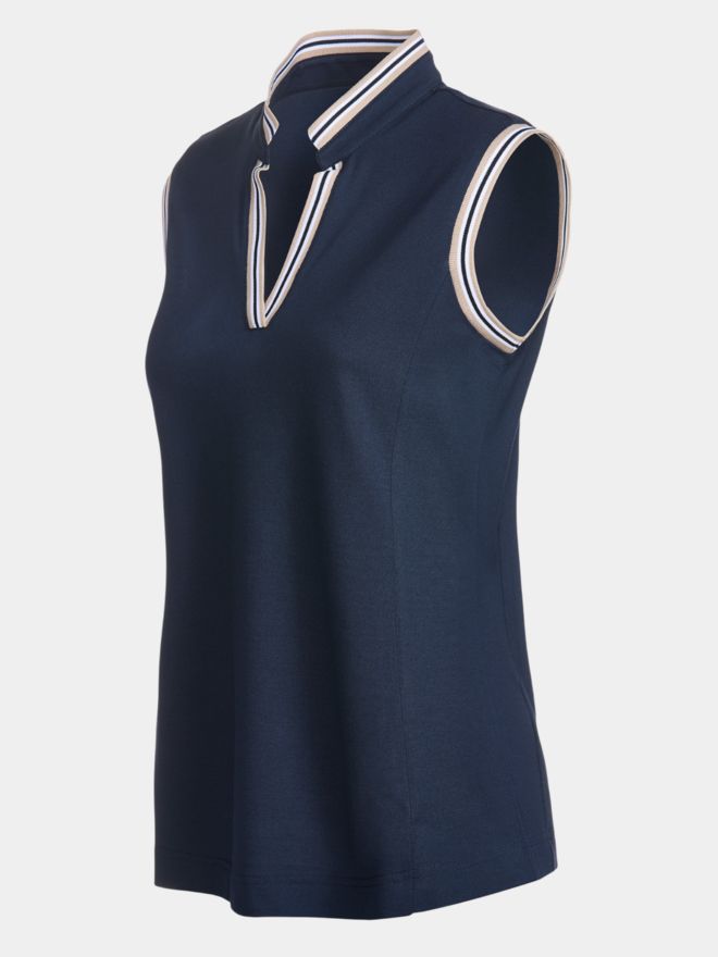 Valiente Polokošile s výstřihem do V bez rukávů námořnictvo