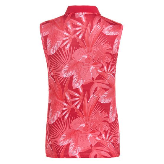 Valiente Druck Stretch ohne Arm Polo fuchsia