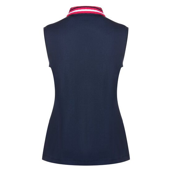 Valiente Nylon Pique  ohne Arm Polo navy