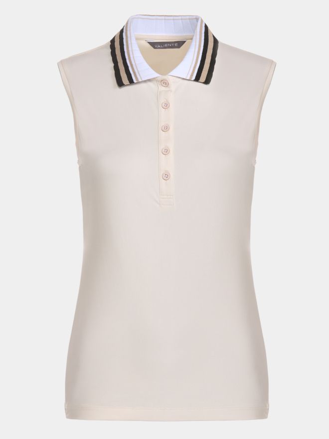 Valiente Nylonová polokošile bez rukávů písek