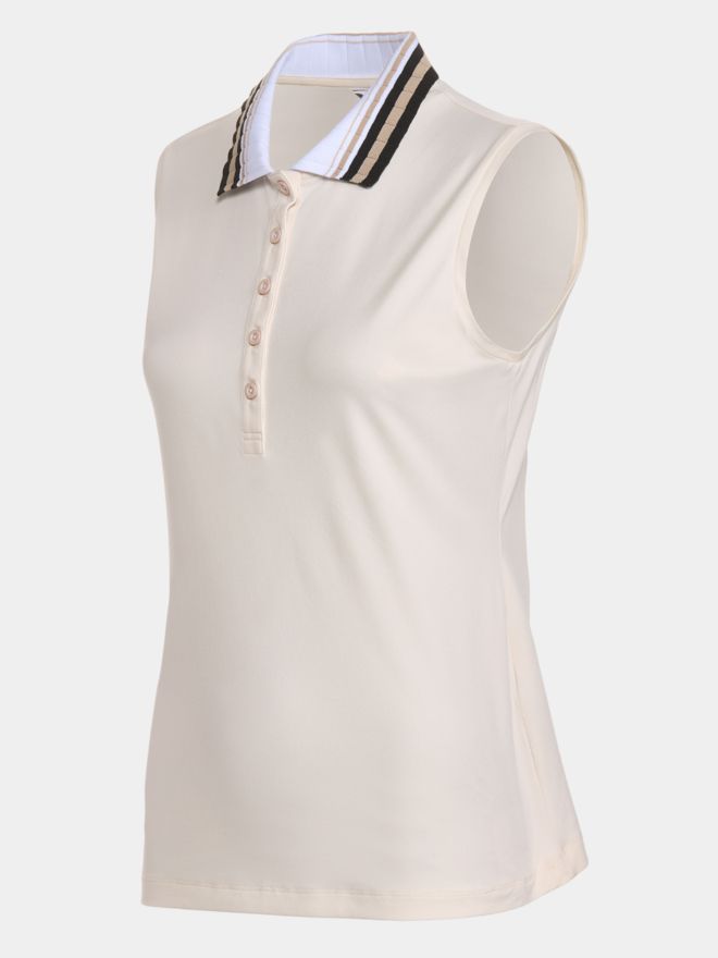 Valiente Nylonová polokošile bez rukávů písek