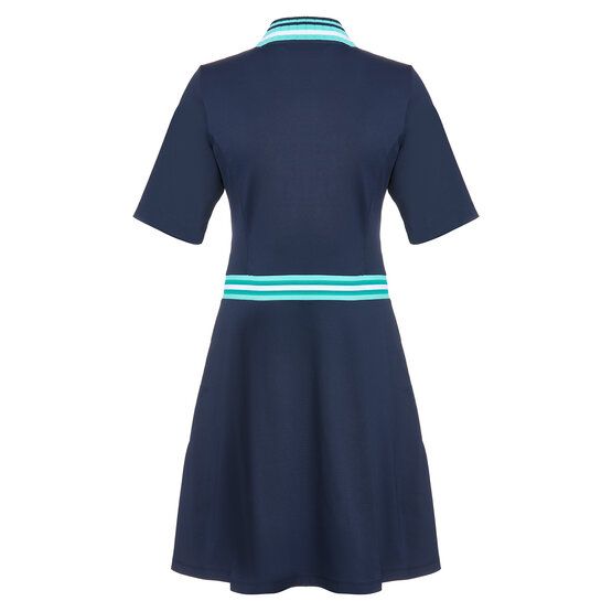 Valiente Nylon Pique  halbarm Kleid navy
