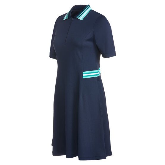 Valiente Nylon Pique  halbarm Kleid navy
