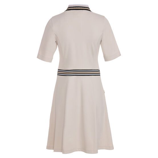Valiente Nylon Pique  halbarm Kleid sand