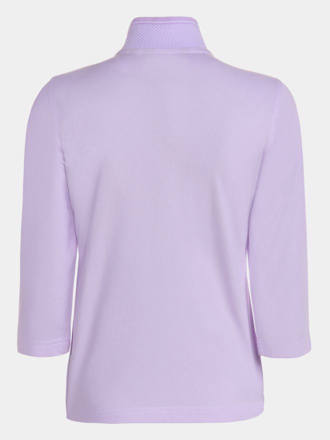 Valiente Dvoubarevná polokošile s 3/4 rukávy fialová