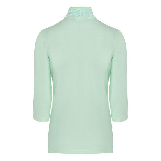 Valiente 2-Tone Pique 3/4 Arm Polo hellgrün