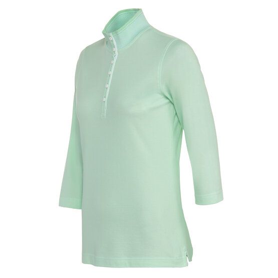 Valiente 2-Tone Pique 3/4 Arm Polo hellgrün