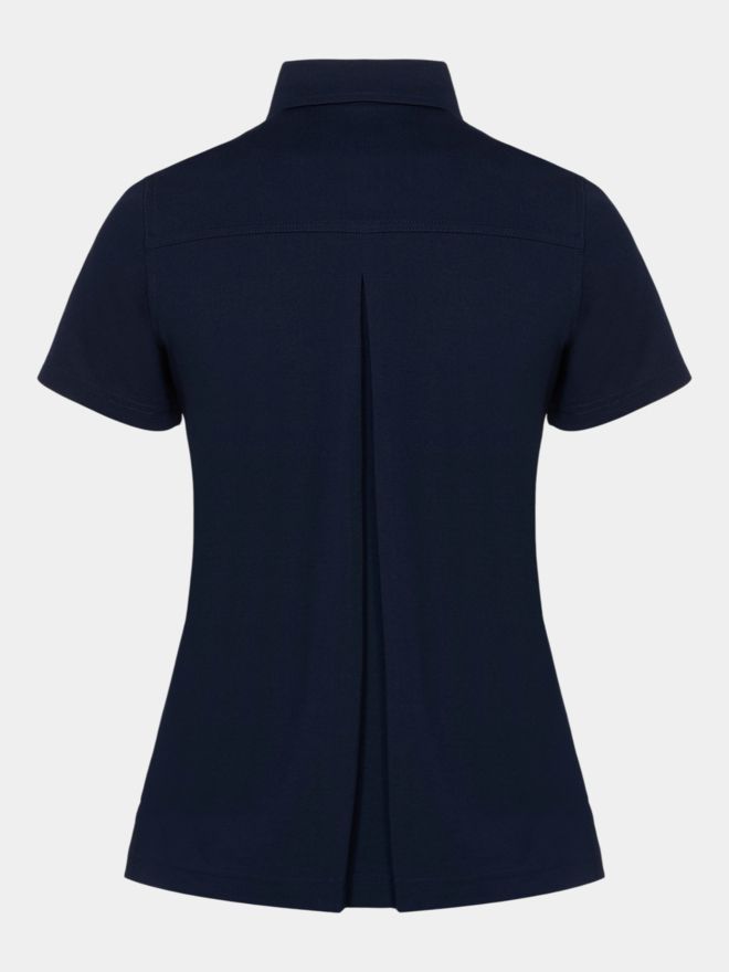 Valiente Polokošile s polovičním rukávem se záhyby na zádech námořnictvo