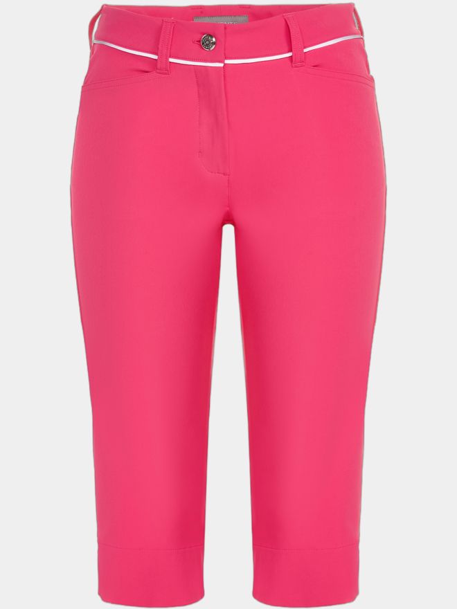 Valiente JULIE contrast piping capri pants pink