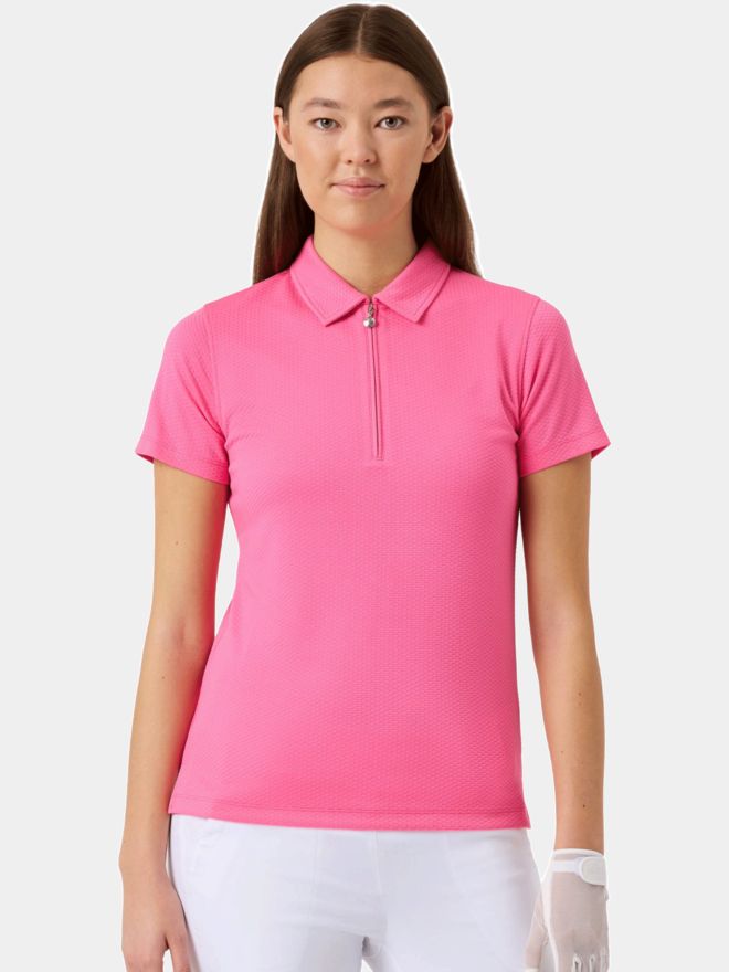Daily Sports PEORIA half-sleeve polo pink