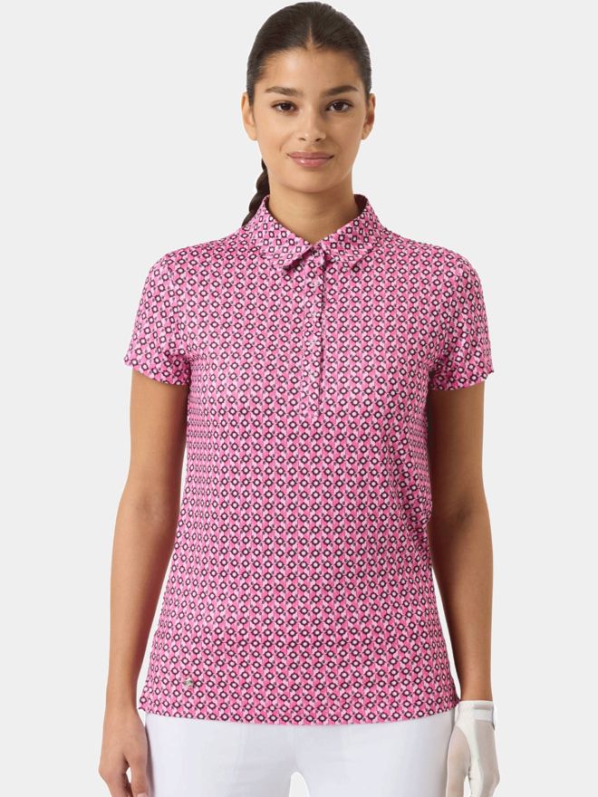 Daily Sports SHEERMOTION Cap/S Halbarm Polo pink