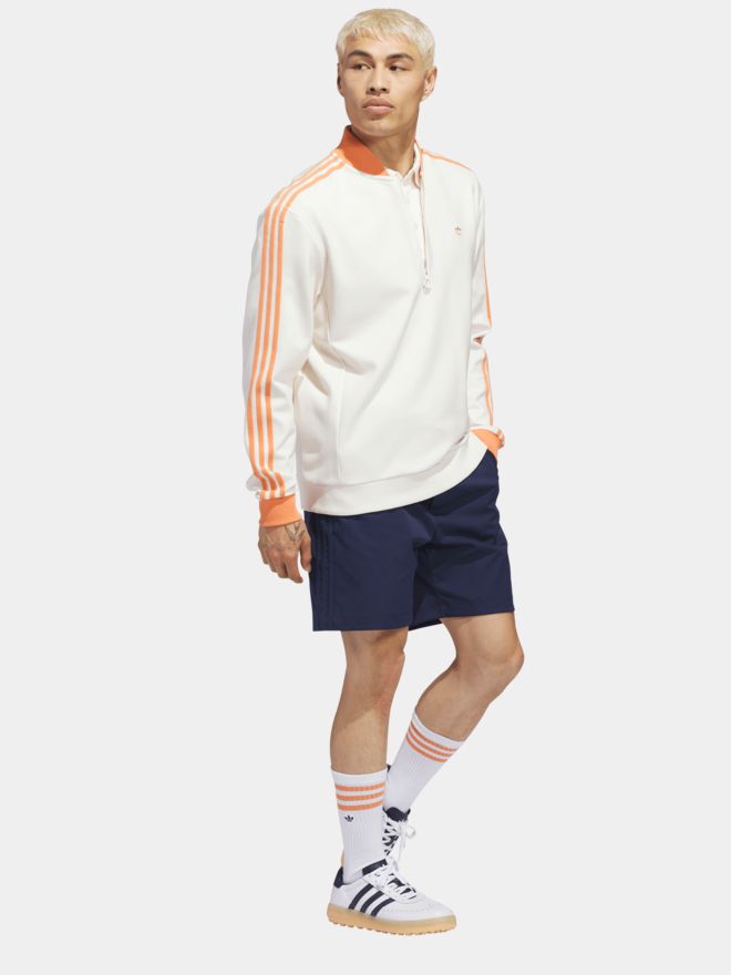 adidas Golf Originals F 3 Str 1/4 Zip Stretch Midlayer weiß