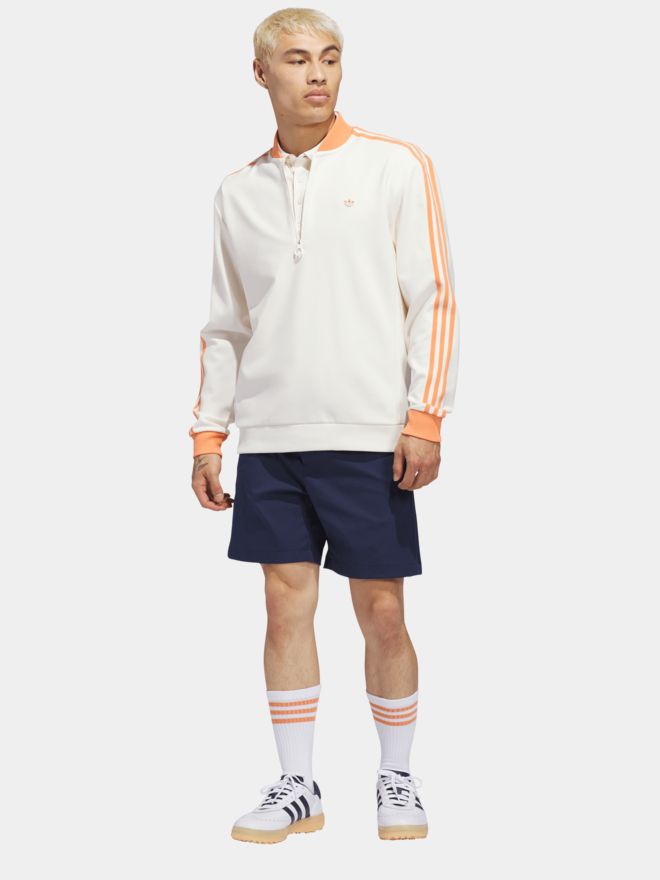 adidas Golf Originals F 3 Str 1/4 Zip Stretch Midlayer weiß