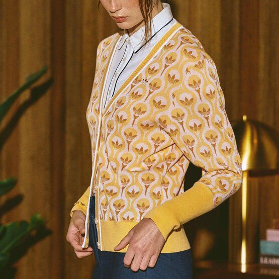 S Cardigan Jacke Strick orange