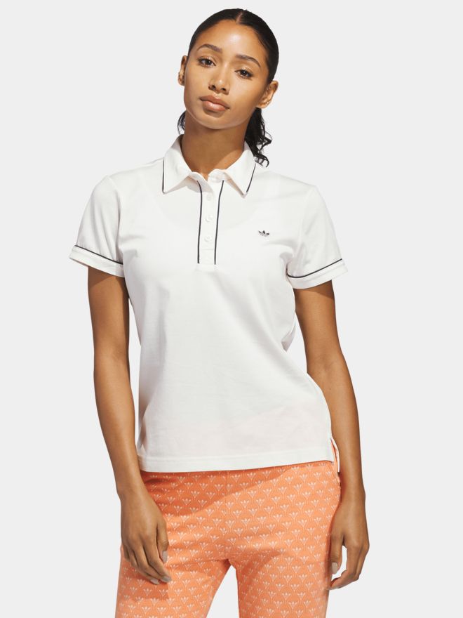 adidas Golf Originals F Solid Polo Halbarm Polo weiß
