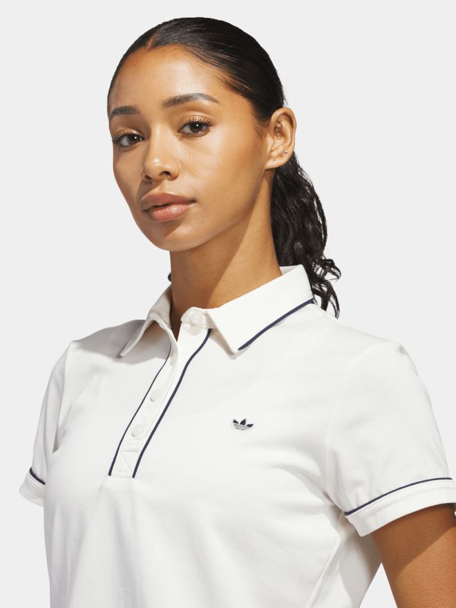 adidas Golf Originals F Solid Polo Halbarm Polo weiß