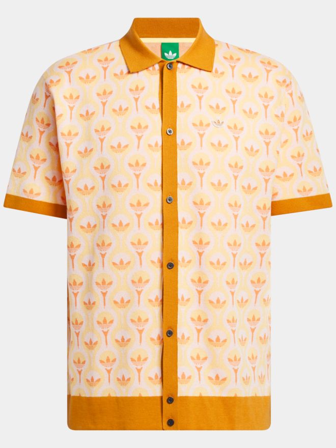 adidas Golf Originals S Nov Úplet P Košile s krátkým rukávem oranžová