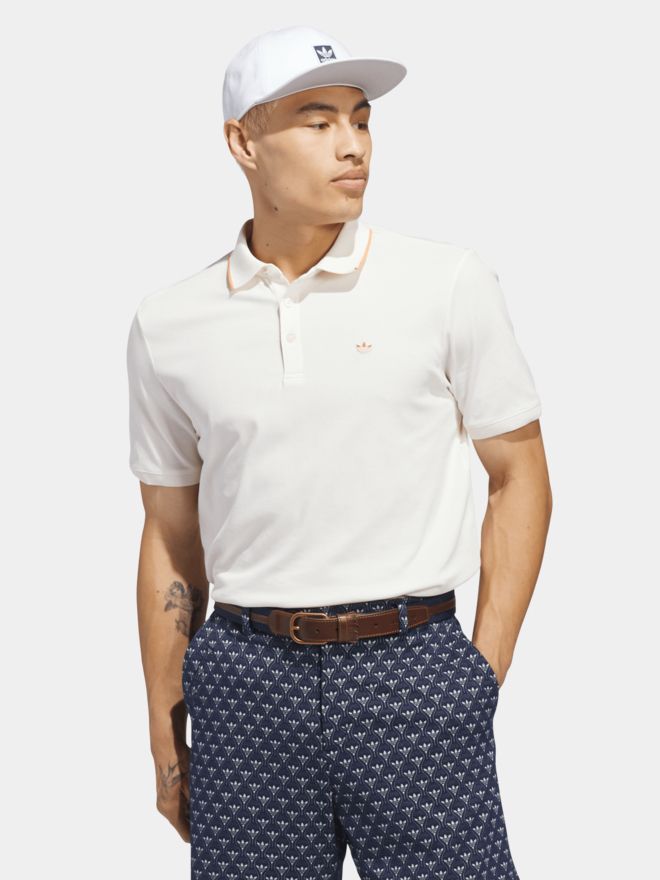 adidas Golf Originals F Solid LC polokošile s krátkým rukávem bílá