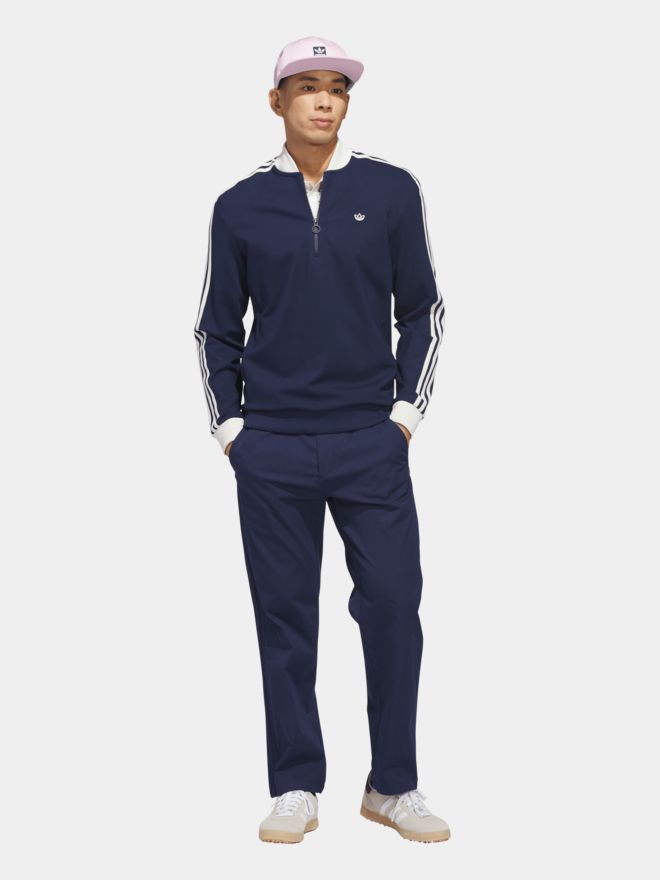 adidas Golf Originals F 3 Str 1/4 Zip Stretch Midlayer navy