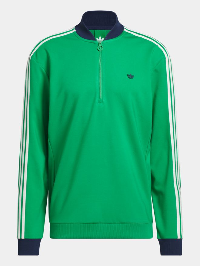 adidas Golf Originals F 3 Str 1/4 Zip Stretch Midlayer grün