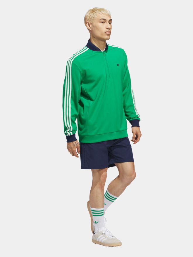 adidas Golf Originals F 3 Str 1/4 Zip Stretch Midlayer grün