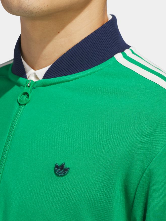 adidas Golf Originals F 3 Str 1/4 Zip Stretch Midlayer grün