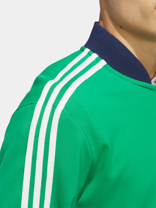 adidas Golf Originals F 3 Str 1/4 Zip Stretch Midlayer grün