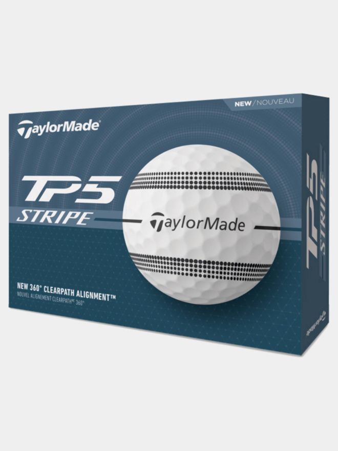 TaylorMade TP5 Stripe Golfbälle weiß