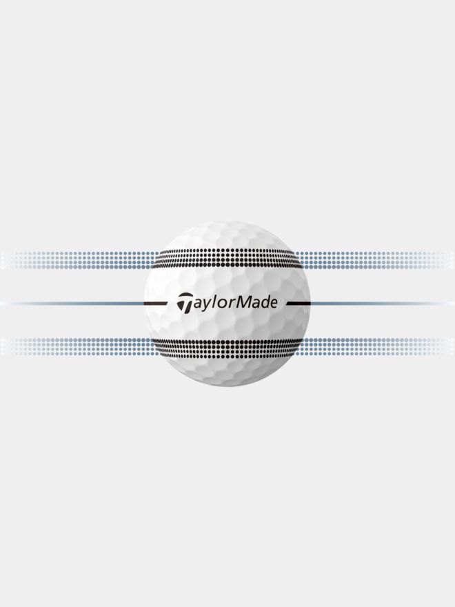 TaylorMade TP5 Stripe Golfbälle weiß