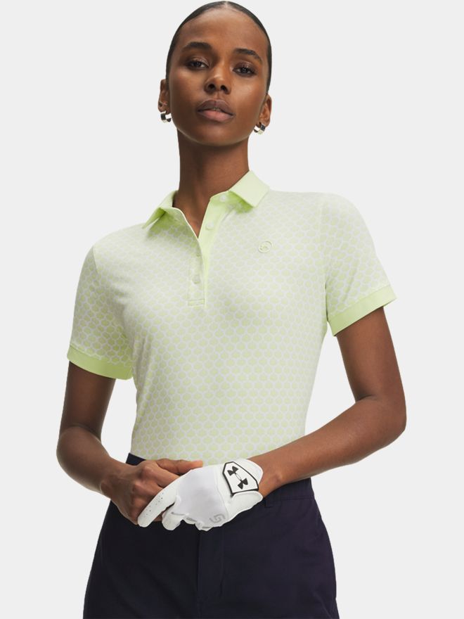 Under Armour Drive Printed Halbarm Polo lime