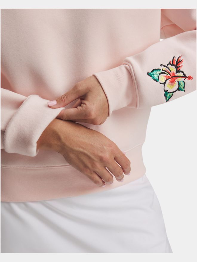 Under Armour Mikina Icon Golf Trip Crew Shirt oranžová