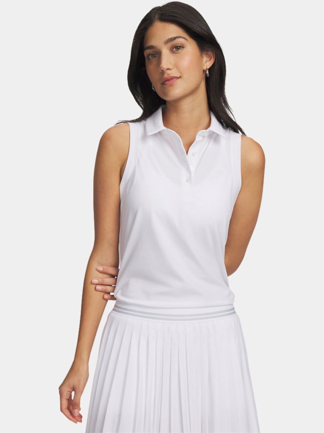 Under Armour Drive ohne Arm Polo weiß