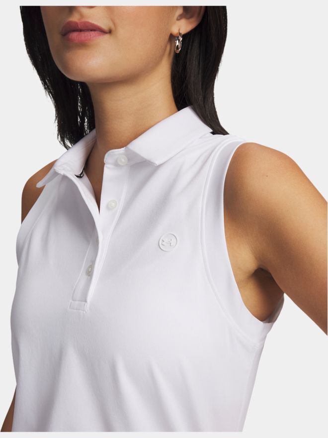 Under Armour Drive ohne Arm Polo weiß